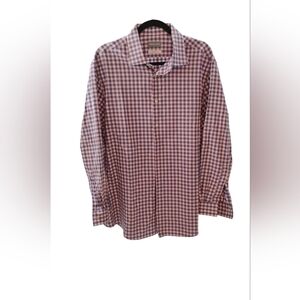 Michael Kors Men's Checkered Shirt - Red, White,Blue SZ XL
